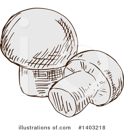 Royalty-Free (RF) Mushroom Clipart Illustration by Vector Tradition SM - Stock Sample #1403218