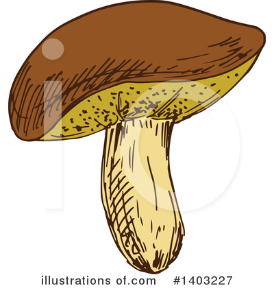 Royalty-Free (RF) Mushroom Clipart Illustration by Vector Tradition SM - Stock Sample #1403227