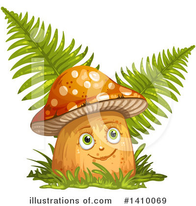 Royalty-Free (RF) Mushroom Clipart Illustration by merlinul - Stock Sample #1410069