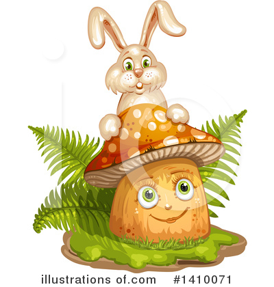Royalty-Free (RF) Mushroom Clipart Illustration by merlinul - Stock Sample #1410071