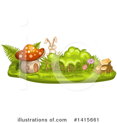 Royalty-Free (RF) Mushroom Clipart Illustration by merlinul - Stock Sample #1415661