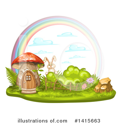 Royalty-Free (RF) Mushroom Clipart Illustration by merlinul - Stock Sample #1415663
