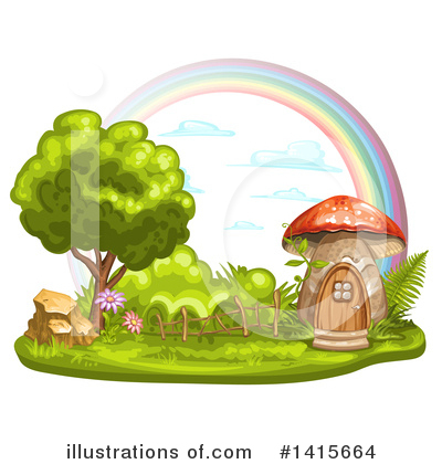 Royalty-Free (RF) Mushroom Clipart Illustration by merlinul - Stock Sample #1415664
