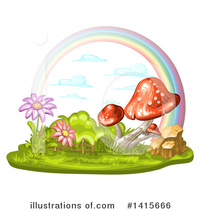 Royalty-Free (RF) Mushroom Clipart Illustration by merlinul - Stock Sample #1415666