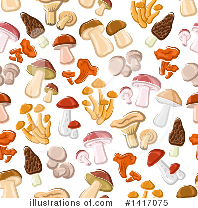 Royalty-Free (RF) Mushroom Clipart Illustration by Vector Tradition SM - Stock Sample #1417075
