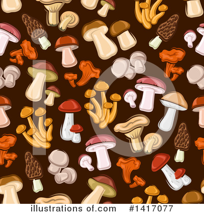 Royalty-Free (RF) Mushroom Clipart Illustration by Vector Tradition SM - Stock Sample #1417077