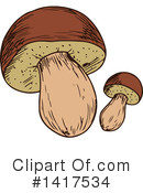Mushroom Clipart #1417534 by Vector Tradition SM