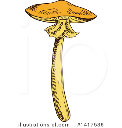 Royalty-Free (RF) Mushroom Clipart Illustration by Vector Tradition SM - Stock Sample #1417536
