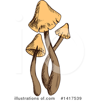 Royalty-Free (RF) Mushroom Clipart Illustration by Vector Tradition SM - Stock Sample #1417539