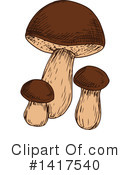 Mushroom Clipart #1417540 by Vector Tradition SM