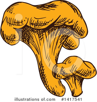 Royalty-Free (RF) Mushroom Clipart Illustration by Vector Tradition SM - Stock Sample #1417541