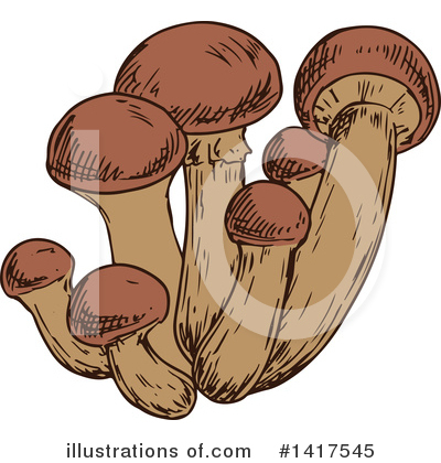 Royalty-Free (RF) Mushroom Clipart Illustration by Vector Tradition SM - Stock Sample #1417545