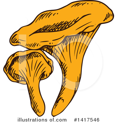 Royalty-Free (RF) Mushroom Clipart Illustration by Vector Tradition SM - Stock Sample #1417546