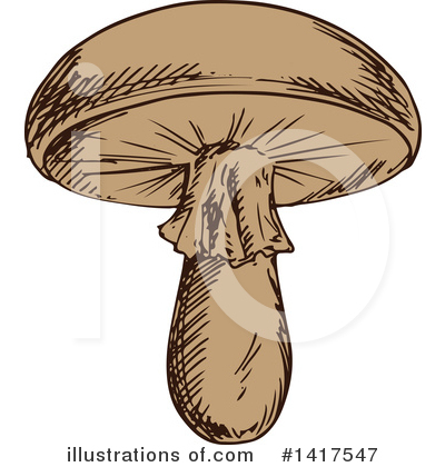 Royalty-Free (RF) Mushroom Clipart Illustration by Vector Tradition SM - Stock Sample #1417547