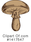 Mushroom Clipart #1417547 by Vector Tradition SM