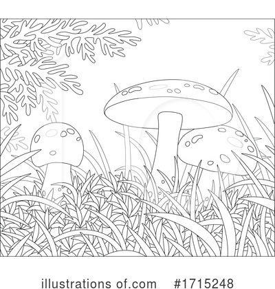 Royalty-Free (RF) Mushroom Clipart Illustration by Alex Bannykh - Stock Sample #1715248
