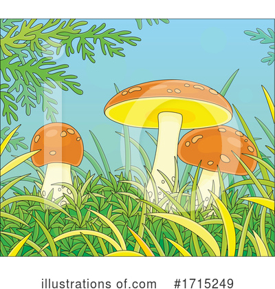 Royalty-Free (RF) Mushroom Clipart Illustration by Alex Bannykh - Stock Sample #1715249