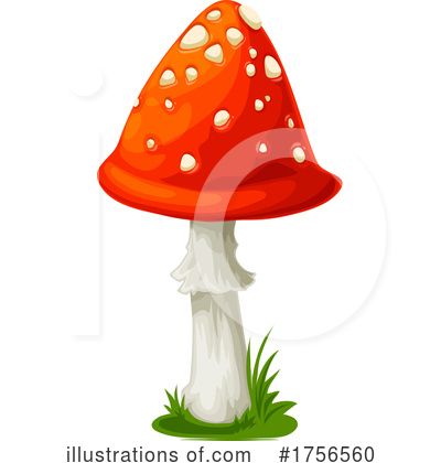 Royalty-Free (RF) Mushroom Clipart Illustration by Vector Tradition SM - Stock Sample #1756560