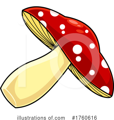 Royalty-Free (RF) Mushroom Clipart Illustration by Hit Toon - Stock Sample #1760616