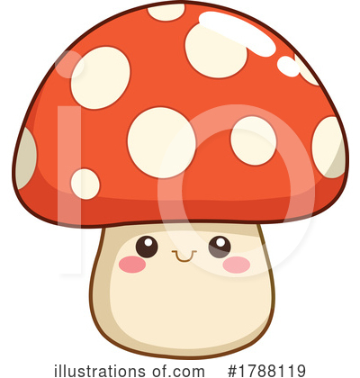 Royalty-Free (RF) Mushroom Clipart Illustration by yayayoyo - Stock Sample #1788119