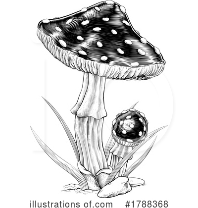 Mushroom Clipart #1788368 by AtStockIllustration