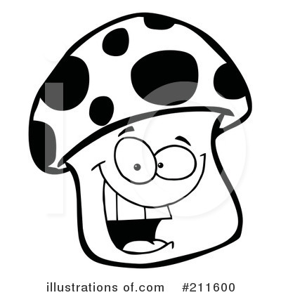 Royalty-Free (RF) Mushroom Clipart Illustration by Hit Toon - Stock Sample #211600
