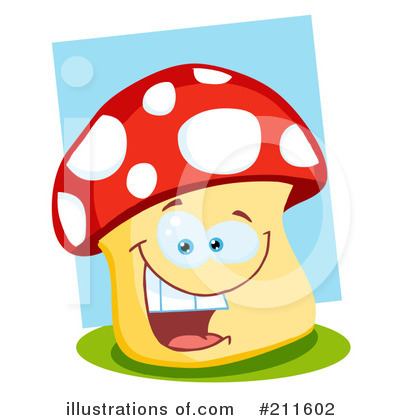 Royalty-Free (RF) Mushroom Clipart Illustration by Hit Toon - Stock Sample #211602