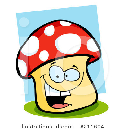 Royalty-Free (RF) Mushroom Clipart Illustration by Hit Toon - Stock Sample #211604