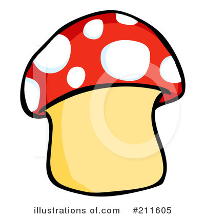 Royalty-Free (RF) Mushroom Clipart Illustration by Hit Toon - Stock Sample #211605