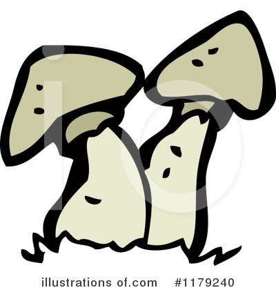 Royalty-Free (RF) Mushrooms Clipart Illustration by lineartestpilot - Stock Sample #1179240