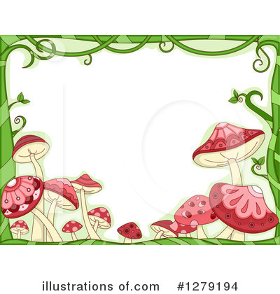 Royalty-Free (RF) Mushrooms Clipart Illustration by BNP Design Studio - Stock Sample #1279194