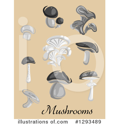 Royalty-Free (RF) Mushrooms Clipart Illustration by Vector Tradition SM - Stock Sample #1293489