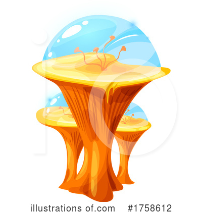 Royalty-Free (RF) Mushrooms Clipart Illustration by Vector Tradition SM - Stock Sample #1758612