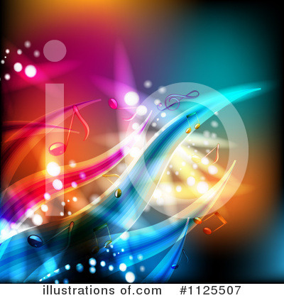 Royalty-Free (RF) Music Background Clipart Illustration by merlinul - Stock Sample #1125507