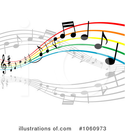 Music Notes Clipart #1060973 by Vector Tradition SM