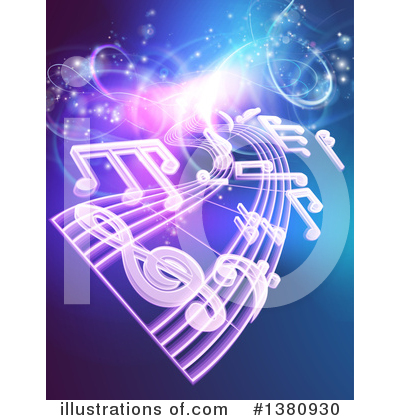 Music Notes Clipart #1380930 by AtStockIllustration