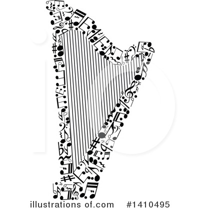 Harp Clipart #1410495 by Vector Tradition SM
