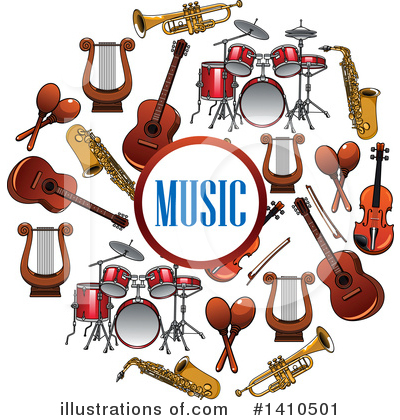 Royalty-Free (RF) Music Clipart Illustration by Vector Tradition SM - Stock Sample #1410501