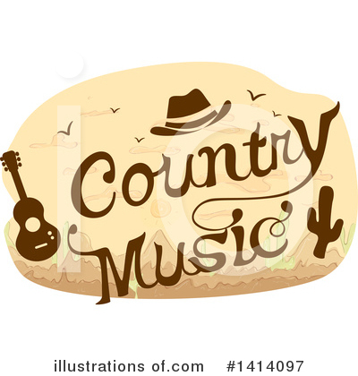 Country Music Clipart #1414097 by BNP Design Studio