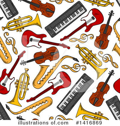 Royalty-Free (RF) Music Clipart Illustration by Vector Tradition SM - Stock Sample #1416869