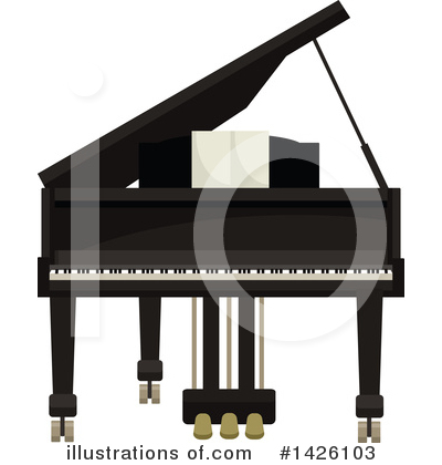 Piano Clipart #1426103 by Vector Tradition SM