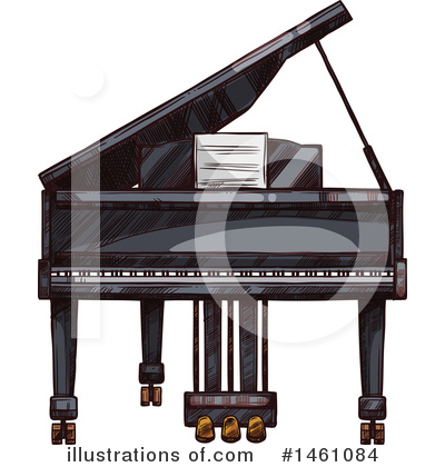 Piano Clipart #1461084 by Vector Tradition SM