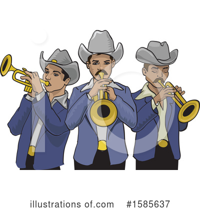 Royalty-Free (RF) Music Clipart Illustration by David Rey - Stock Sample #1585637