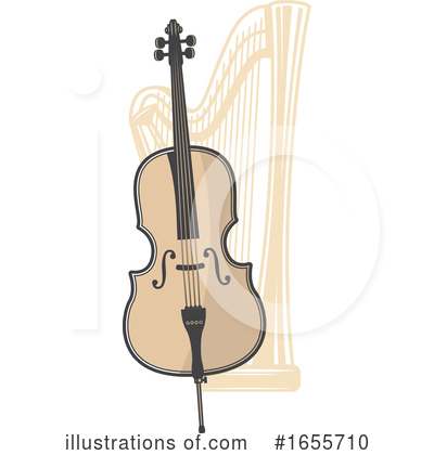 Harp Clipart #1655710 by Vector Tradition SM