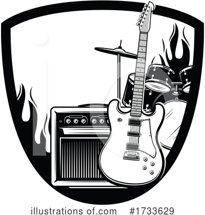 Guitar Clipart #1733629 by Vector Tradition SM