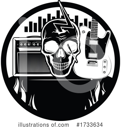 Rock N Roll Clipart #1733634 by Vector Tradition SM
