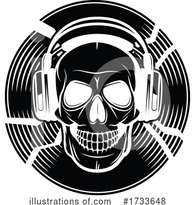 Headphones Clipart #1733648 by Vector Tradition SM