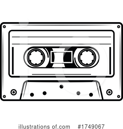 Cassette Clipart #1749067 by Vector Tradition SM