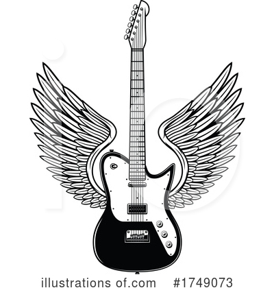 Electric Guitar Clipart #1749073 by Vector Tradition SM
