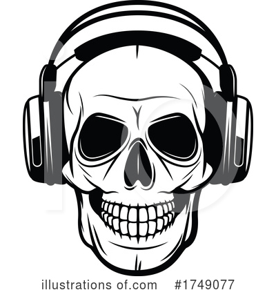 Headphones Clipart #1749077 by Vector Tradition SM